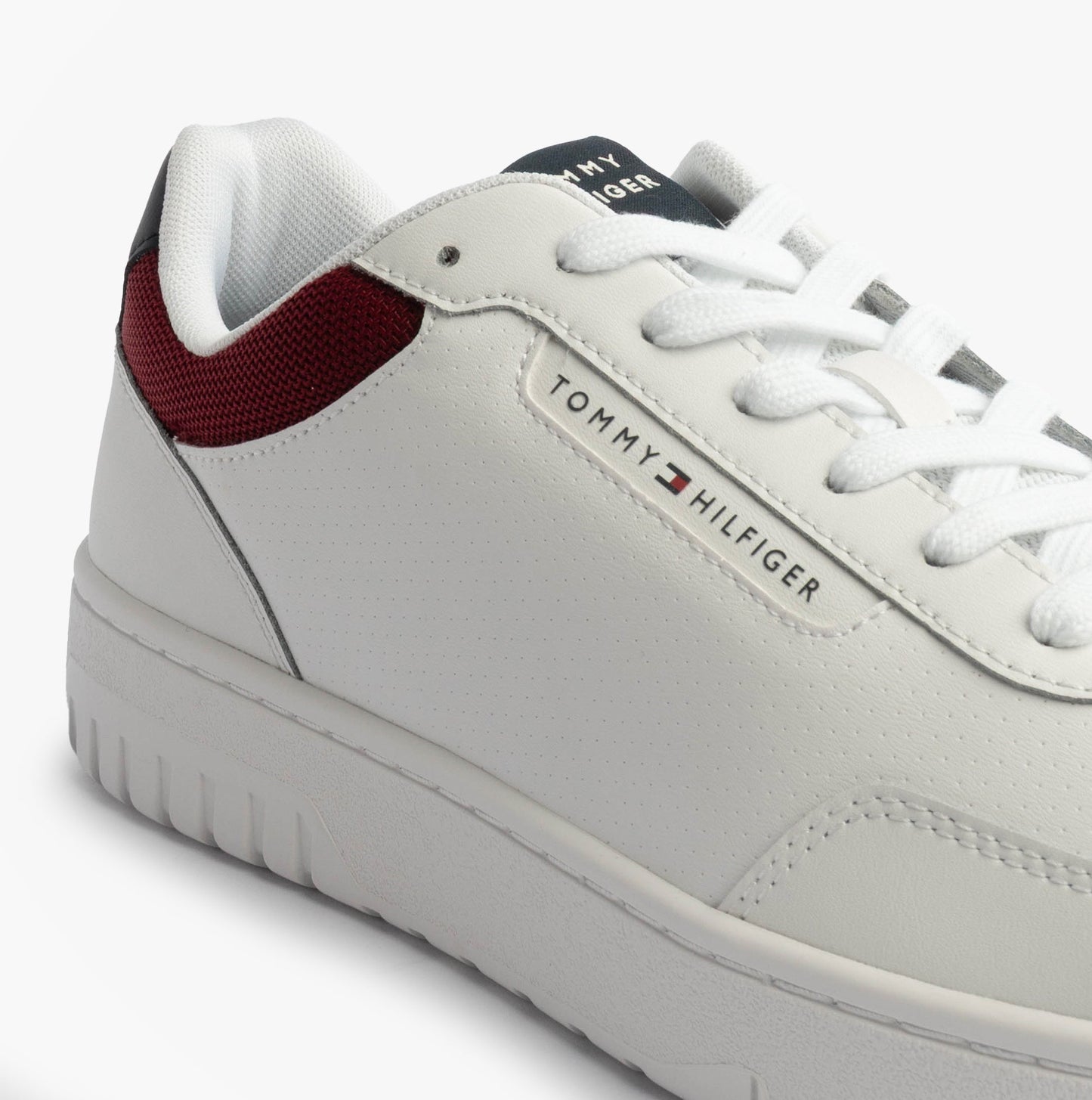 Tommy Hilfiger TH BASKET CORE LTH Mens Court Trainers Trainers Rwb