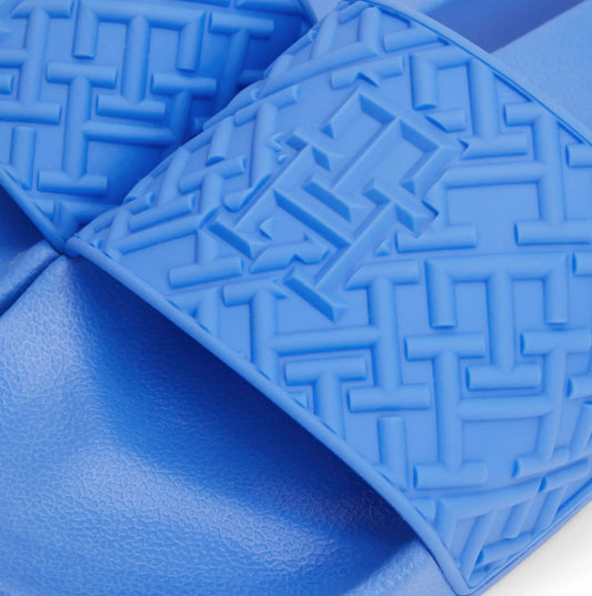 Tommy Hilfiger MONOGRAM POOL Womens Slides Blue Spell