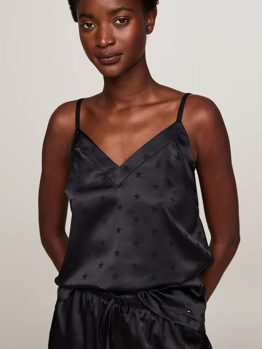 Tommy Hilfiger ESS HOLIDAY Womens Cami & Long Pants Black