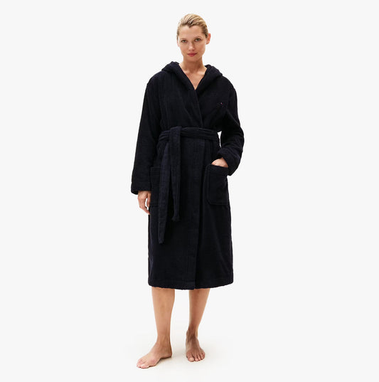 Tommy Hilfiger TOWELLING BATHROBE Womens Bathrobes Desert Sky