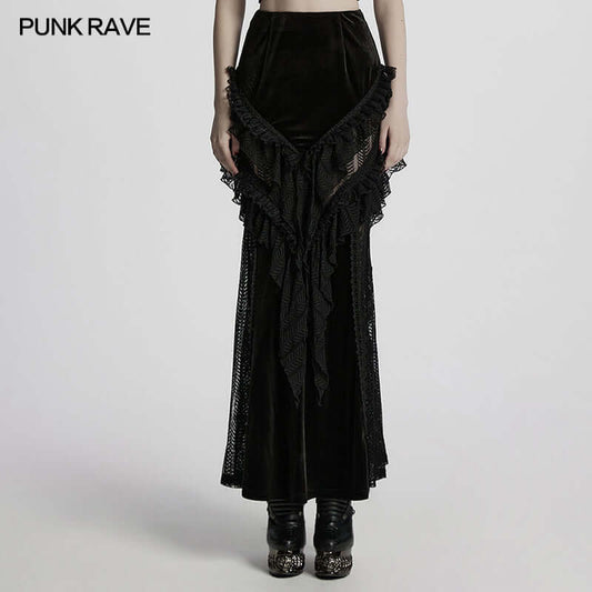 Punk Rave Nera Goth Dynamic Skirt
