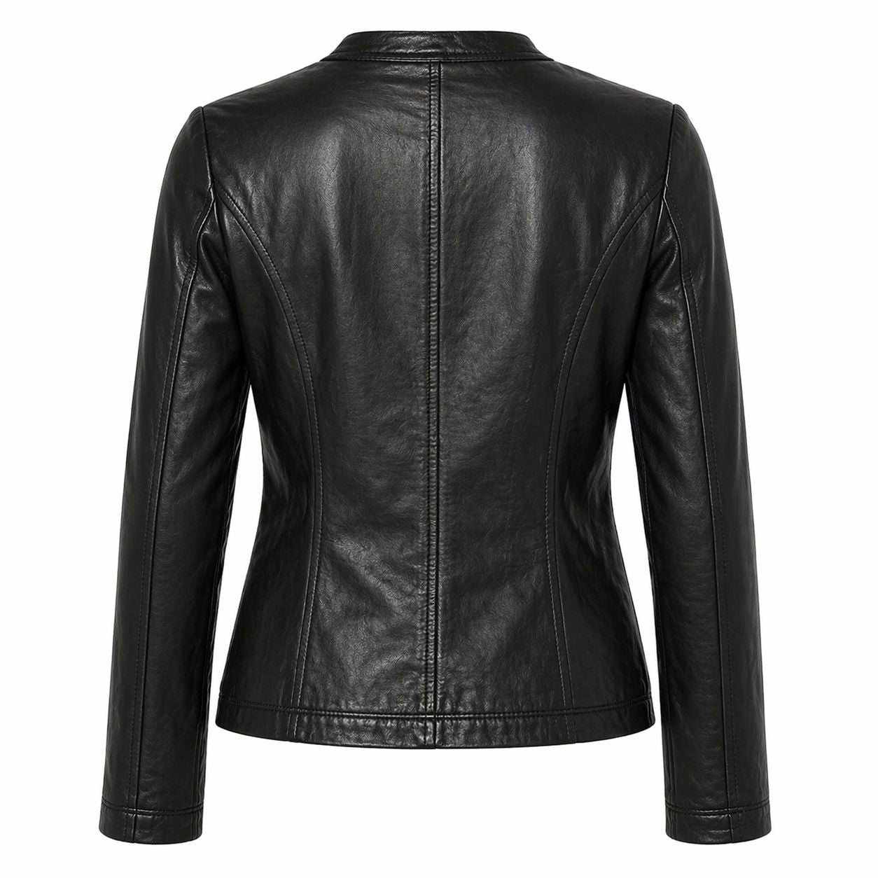Women Motorcycle Leather Jacket | Black