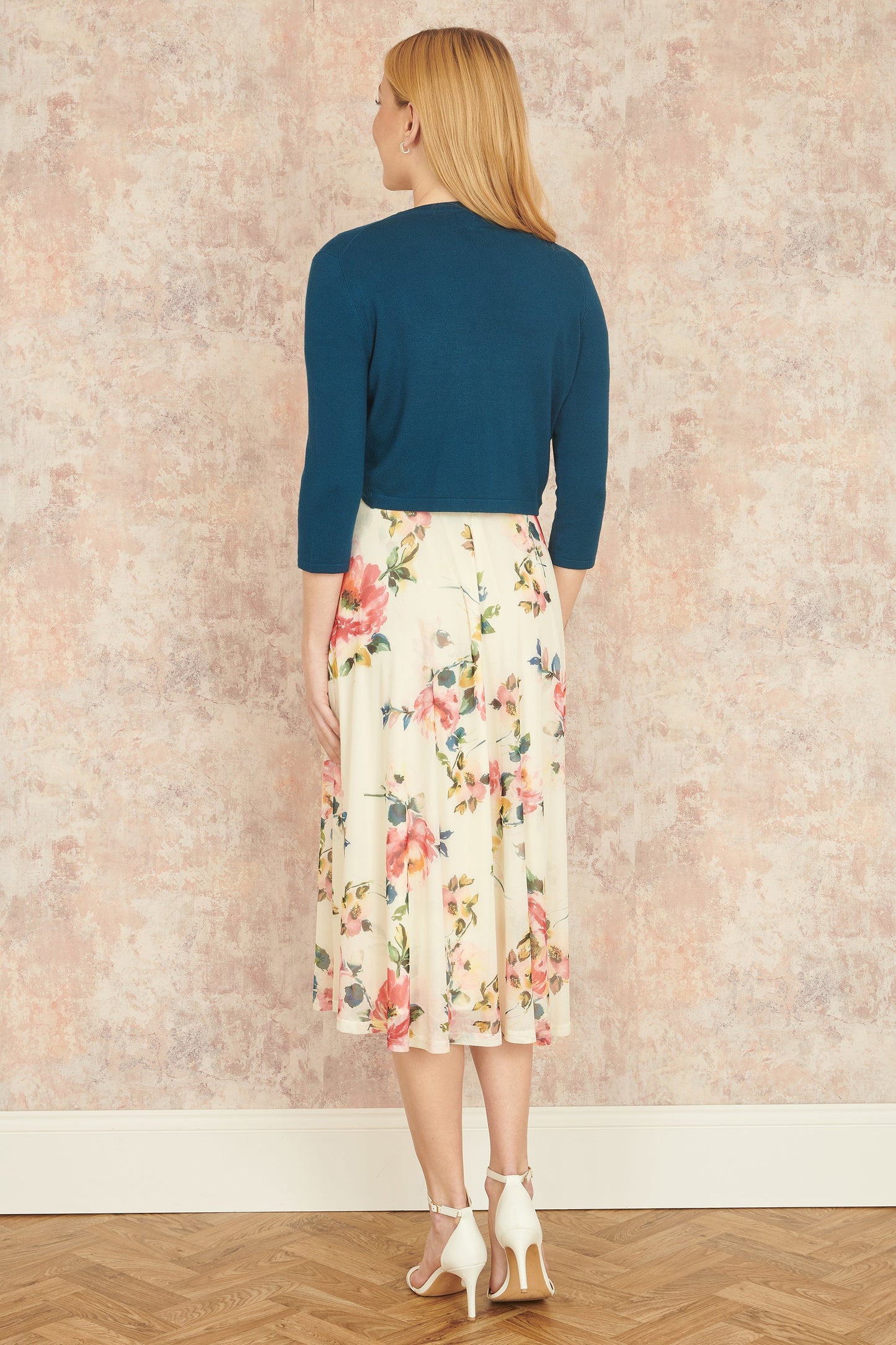 Yumi Teal Knitted Bolero