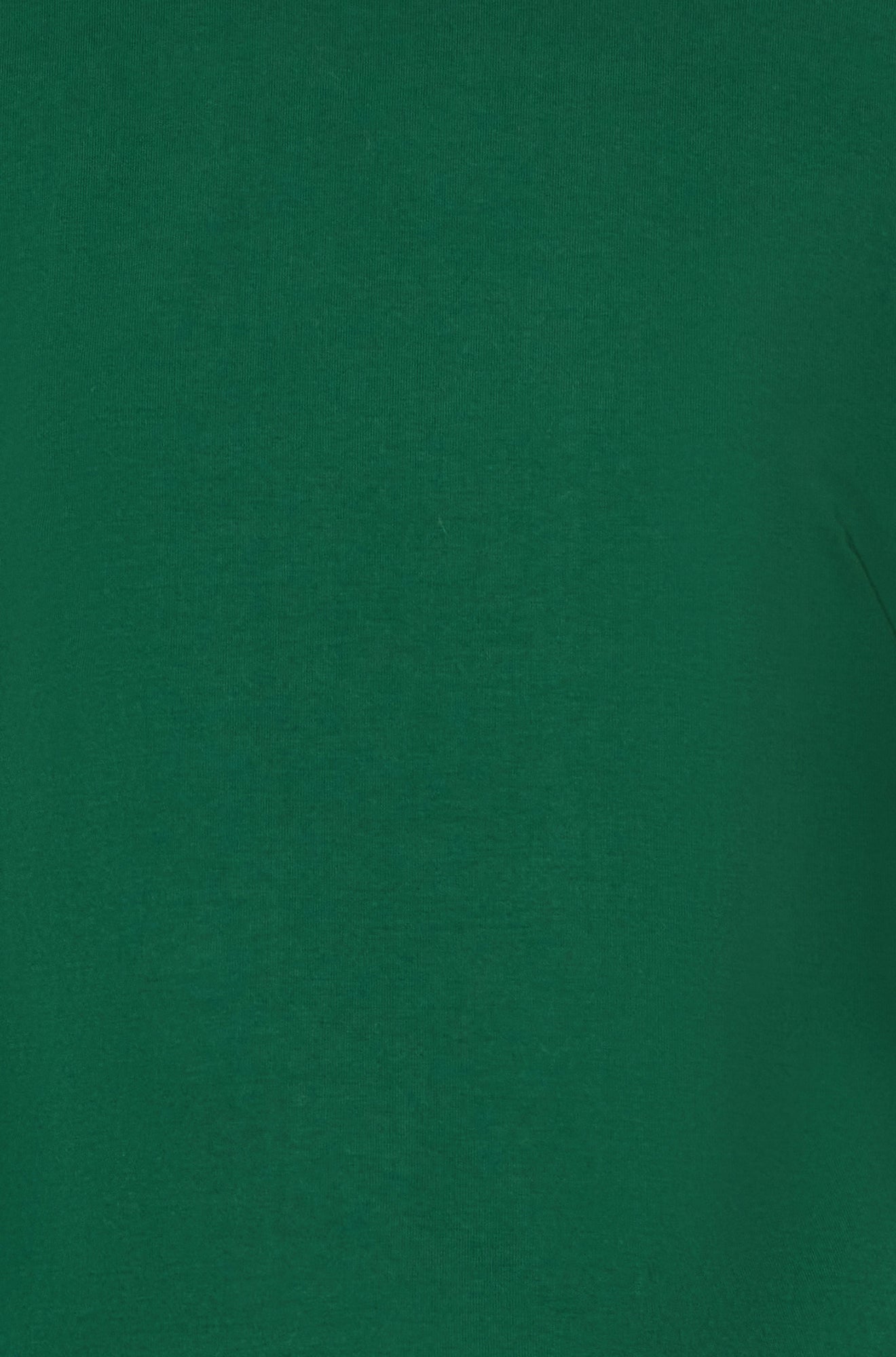 Yumi Green Stretch Cotton Jersey Long Sleeve Top