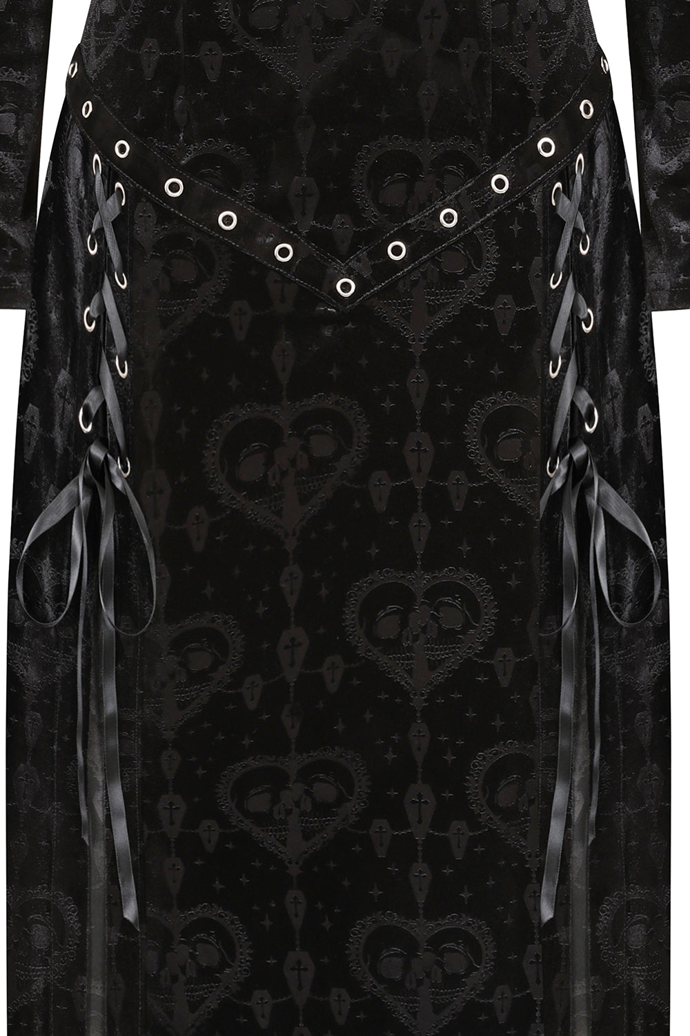 Banned Amara Gothic Burnout Velvet Dress