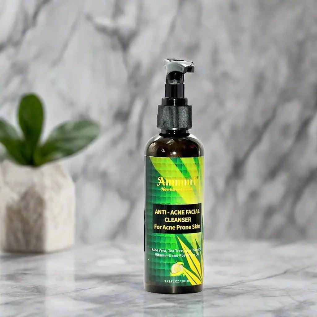 Ammuri Anti Acne Facial Cleanser for Acne Prone Skin
