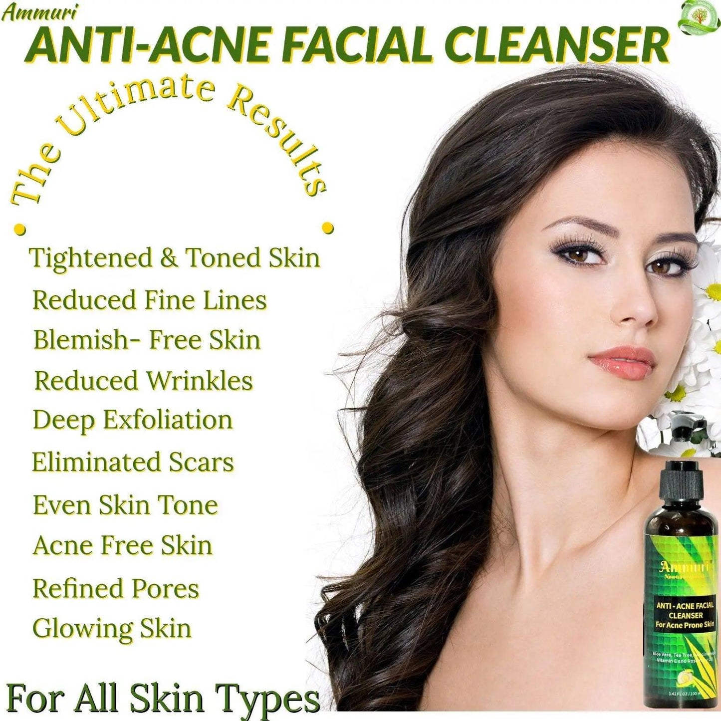 Ammuri Anti Acne Facial Cleanser for Acne Prone Skin