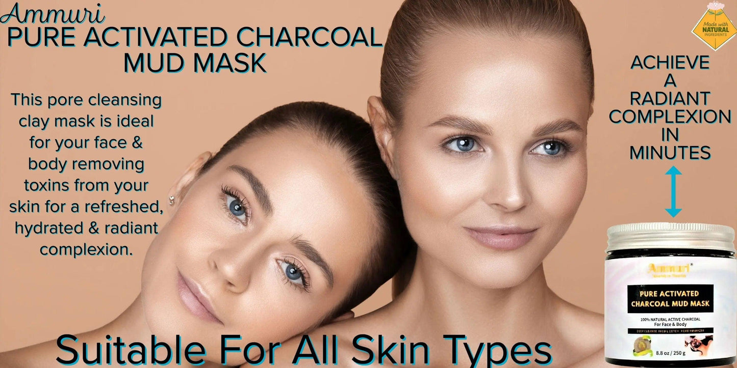 Ammuri Pure Activated Charcoal Mud Mask for Pigmentation