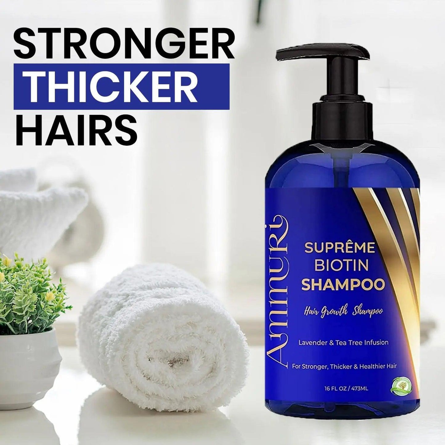 Ammuri Biotin Shampoo for Thicker Hair & Growth