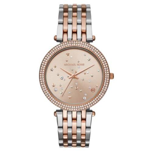 Michael Kors MK3726 Ladies Darci Two-tone Stainless Steel Crystal Watch