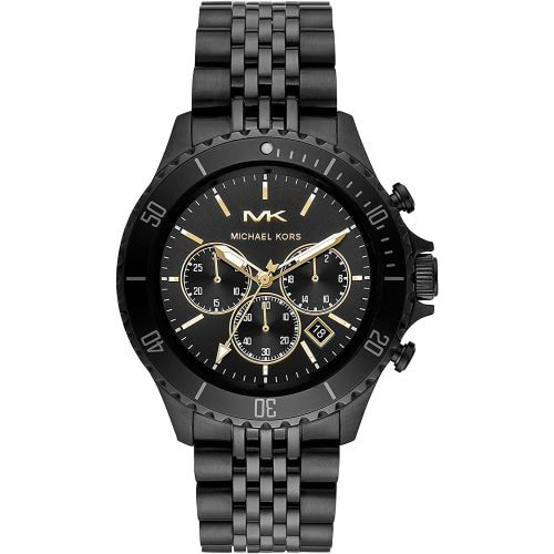 Michael Kors MK8750 Men's Bayville Silver/Black Chronograph Watch