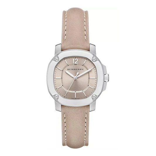 Burberry The Britain Brown Dial Brown Leather Strap Watch for Women - BBY1700