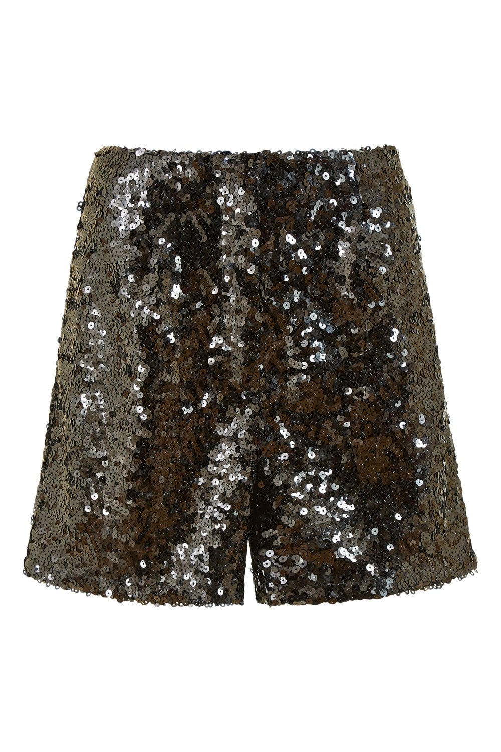 Yumi Black Sequin Mini Shorts