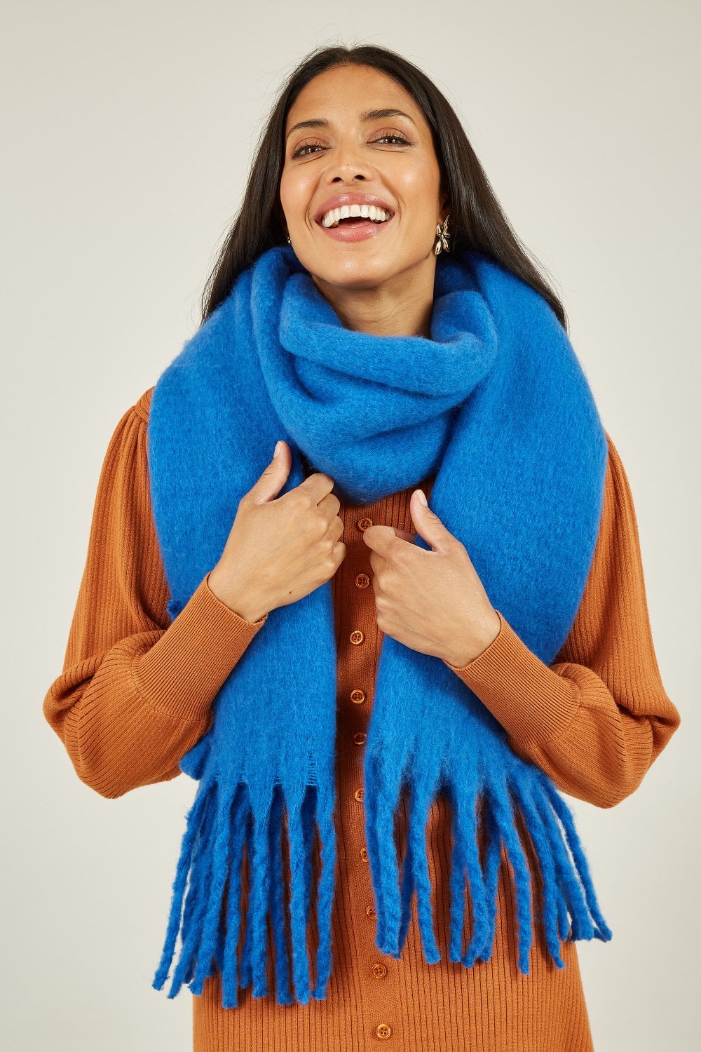 Yumi Blue Soft Touch Scarf