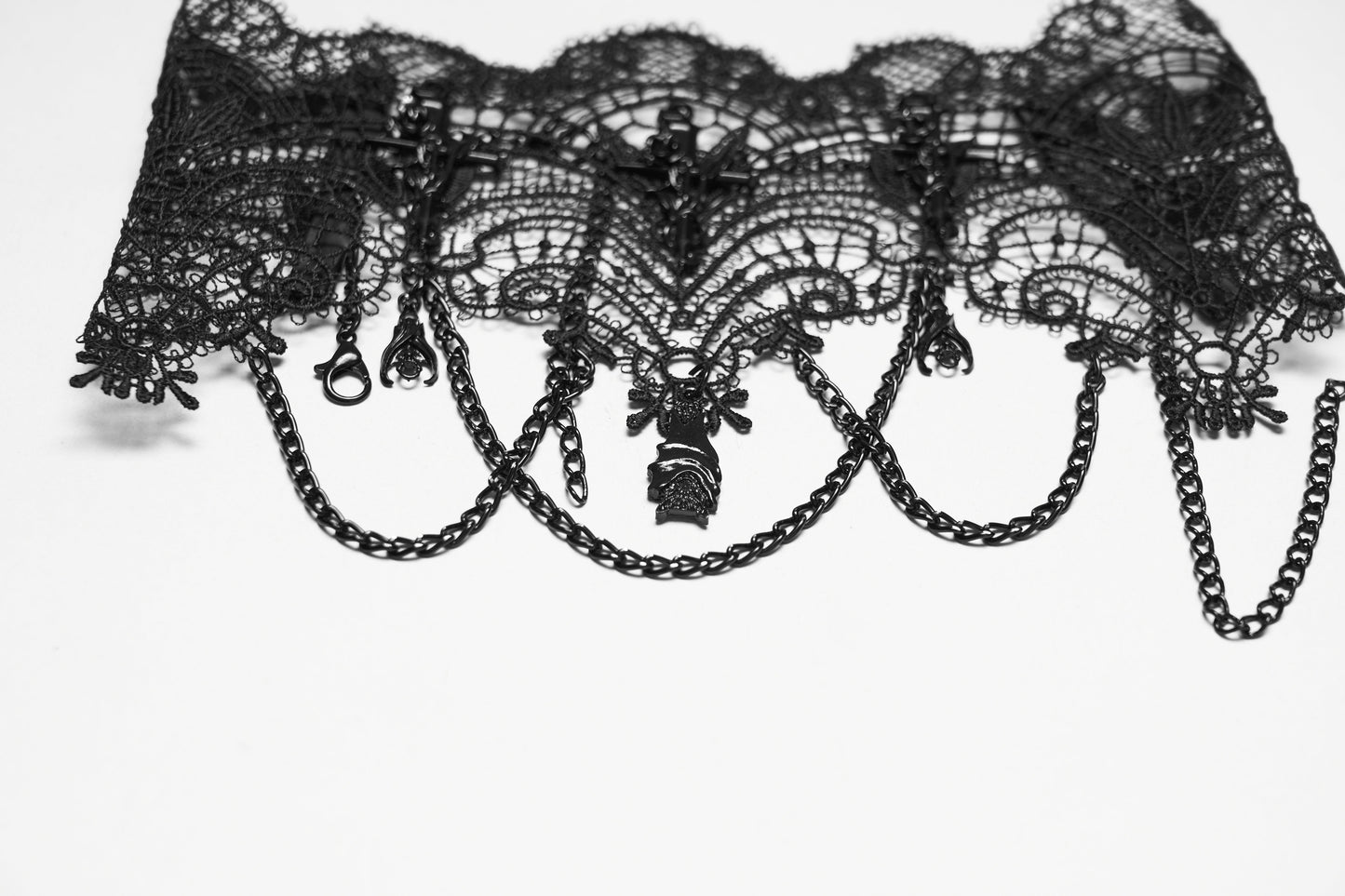 Punk Rave Goth Bat Necklace