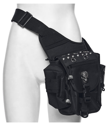 Punk Rave Techwear Skull Waist–Leg Bag