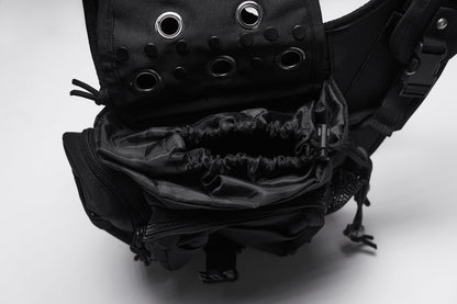 Punk Rave Techwear Skull Waist–Leg Bag