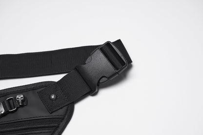 Punk Rave Cyberpunk Chain & Skull Hardware Waist–Leg Bag