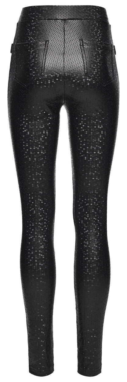 Punk Rave Ravenna Leggings – Black Prism Finish