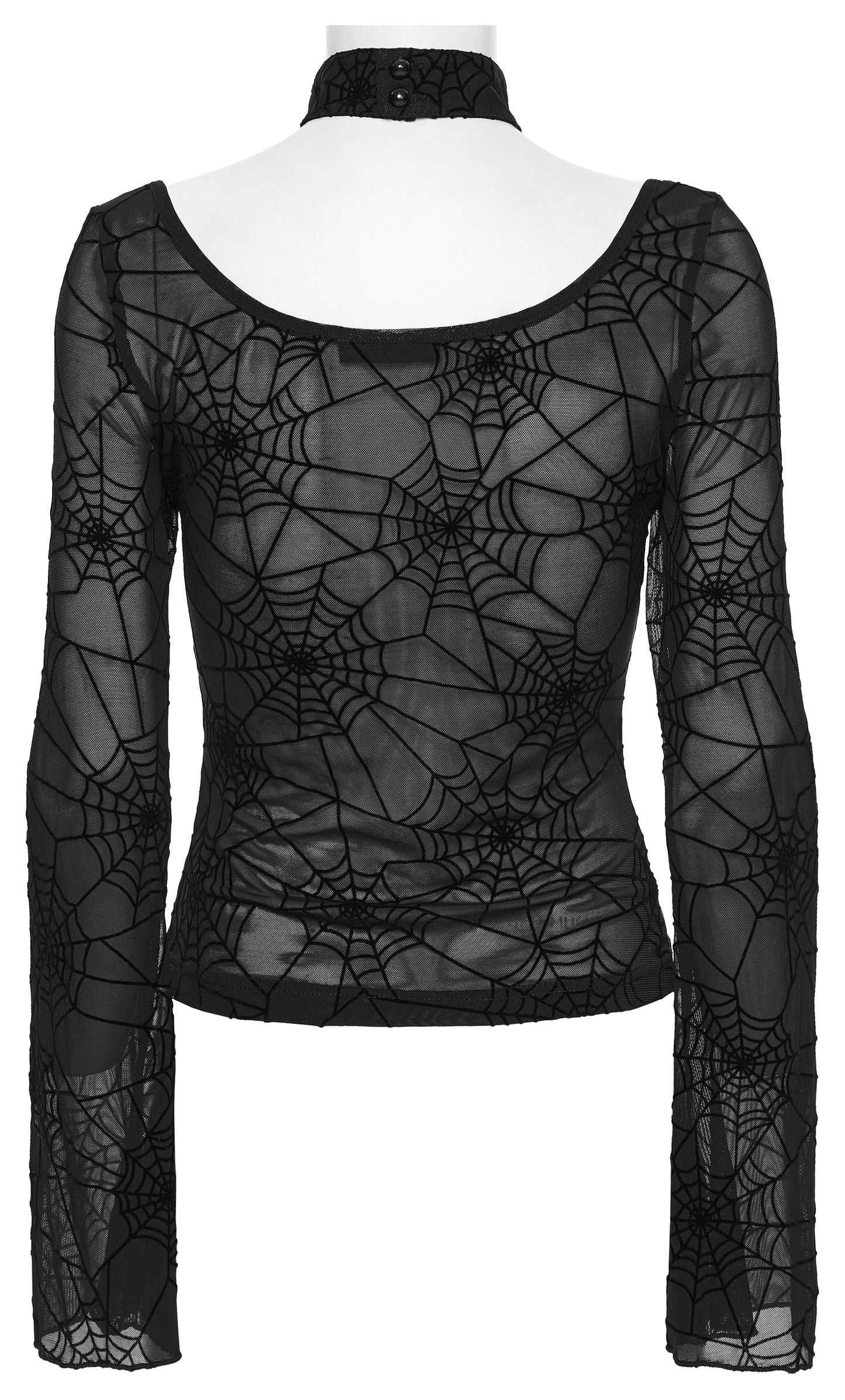 Punk Rave Lilith Gothic Spider Web T-Shirt
