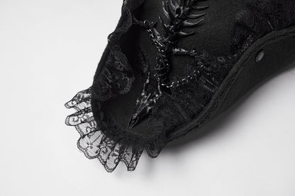 Punk Rave Goth Imprisoned Beast Bone Pirate Hat