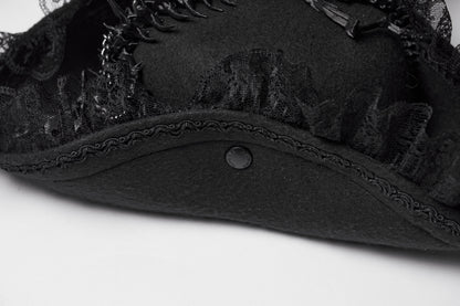 Punk Rave Goth Imprisoned Beast Bone Pirate Hat