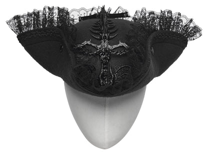 Punk Rave Goth Imprisoned Beast Bone Pirate Hat