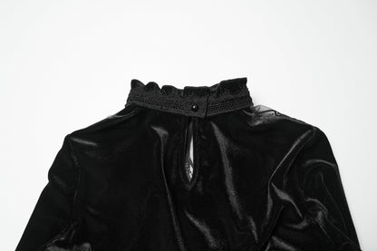 Punk Rave Belladonna Demon’s Hand Velvet T-Shirt in Red