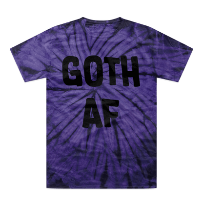 Goth AF Tonal Spider Tie-Dye T-Shirt