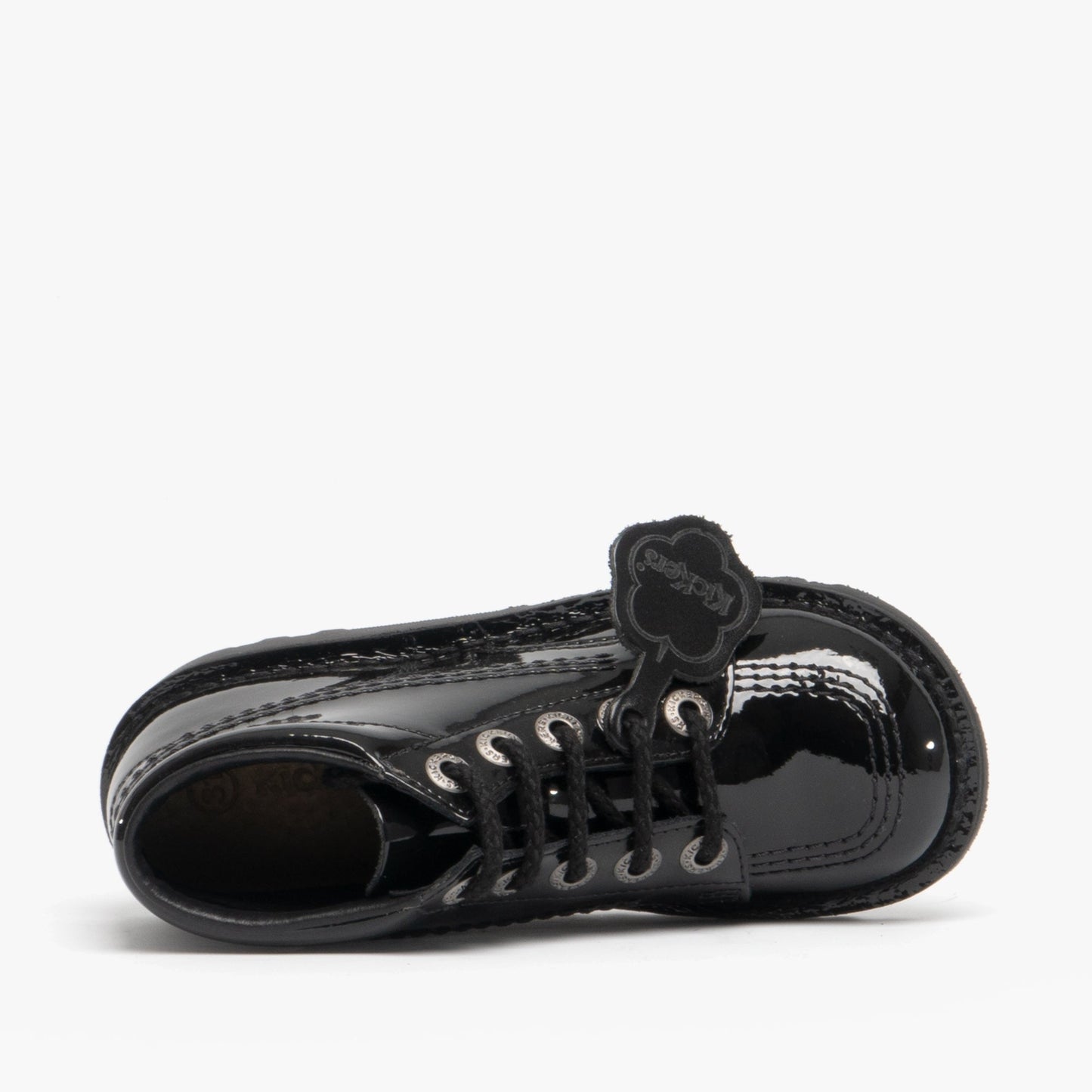 Kickers KICK HI Kids Patent Leather Boots Black