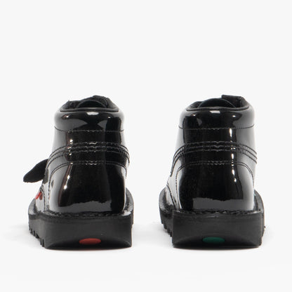 Kickers KICK HI Kids Patent Leather Boots Black
