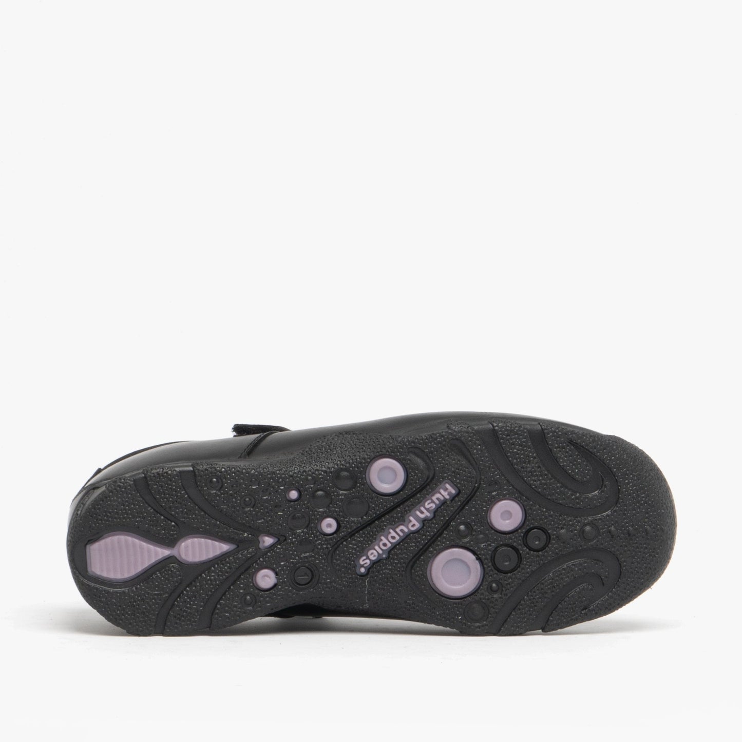 CLARE JNR Girls Leather School Shoes Black