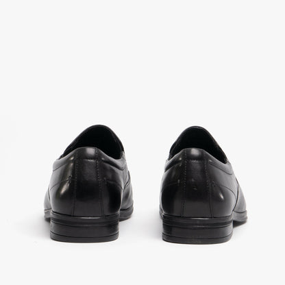 Hush Puppies BILLY Mens Leather Slip On Shoes Black