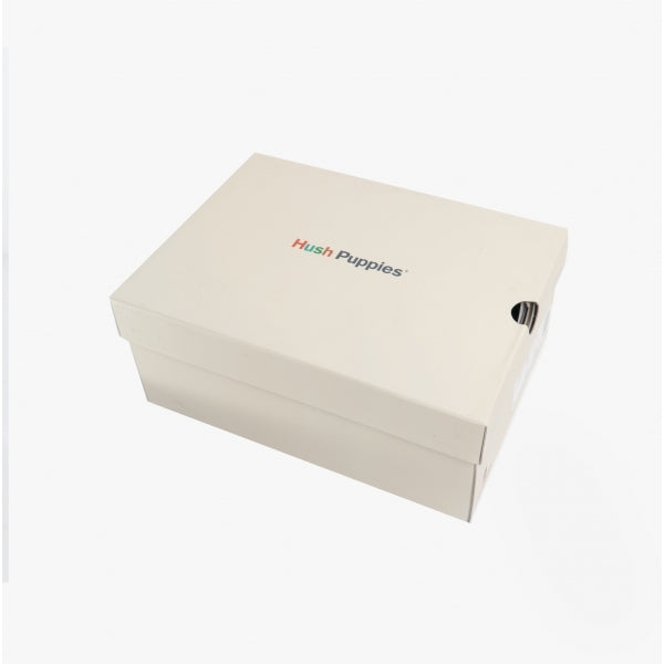 Hush Puppies SAM Boys Leather School Shoes Black