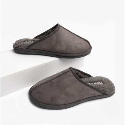 Jack & Jones DUDELY Mens Microfiber Mule Slippers Castlerock
