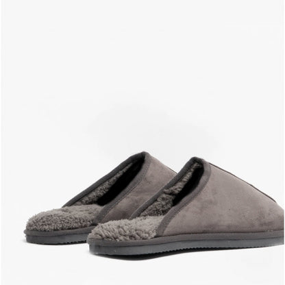 Jack & Jones DUDELY Mens Microfiber Mule Slippers Castlerock