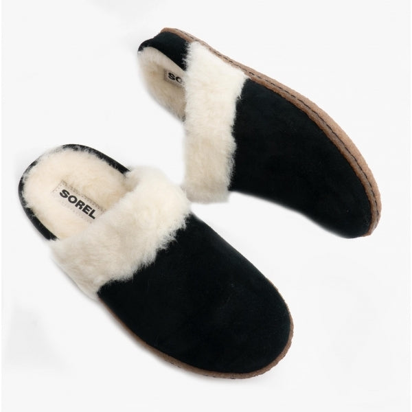Sorel NAKISKA SLIDE II Womens Mule Slippers Black/Natural