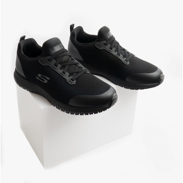 Skechers Work 200051EC SQUAD - MYTON SR Mens Occupational Trainers Black