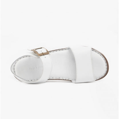 Hush Puppies ELLIE Womens Leather Sandals White