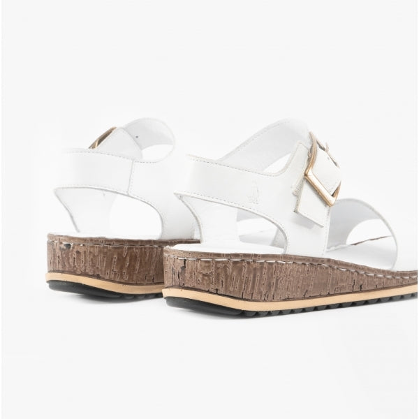 Hush Puppies ELLIE Womens Leather Sandals White