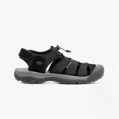 Hush Puppies PERU Mens Bungee Sandals Black