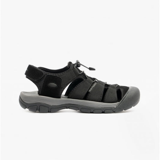 Hush Puppies PERU Mens Bungee Sandals Black