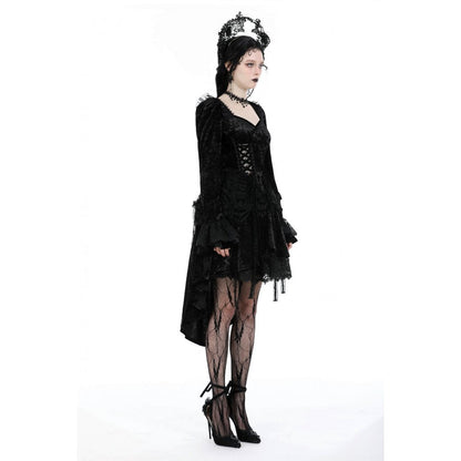Dark in Love Seraphina Velvet Lace Goth Dress