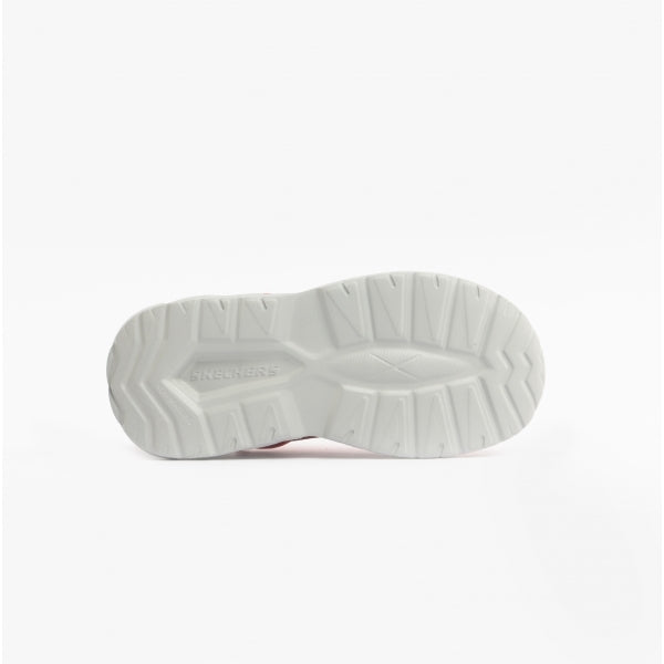 Skechers 401503N/RDBK MAGNA-LIGHTS Boys Touch Fasten Trainers Red/Black