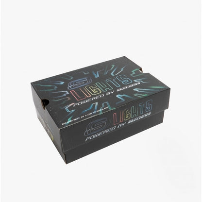 Skechers 401503N/RDBK MAGNA-LIGHTS Boys Touch Fasten Trainers Red/Black