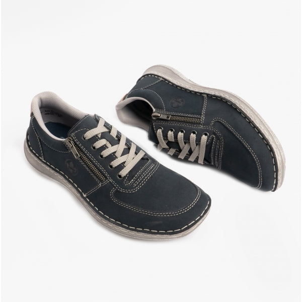 Rieker 03030-14 Mens Casual Trainers Blue