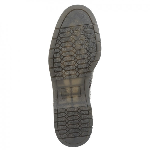 Grafters M281BD Mens Leather Brogue Chelsea Boots Burgundy