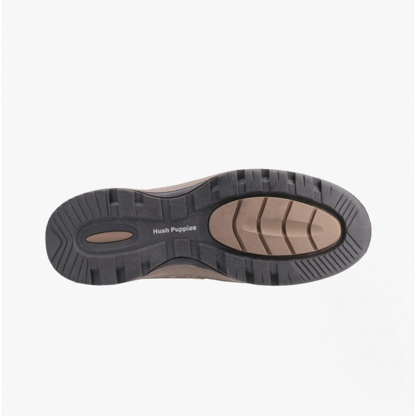 Hush Puppies JASPER Mens Leather Slip On Shoes Tan