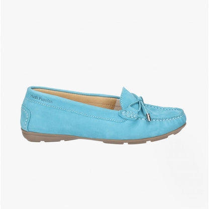 Hush Puppies MAGGIE Womens Leather Driving Shoes Teal