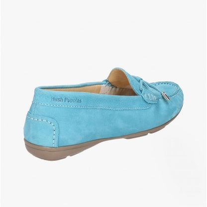 Hush Puppies MAGGIE Womens Leather Driving Shoes Teal
